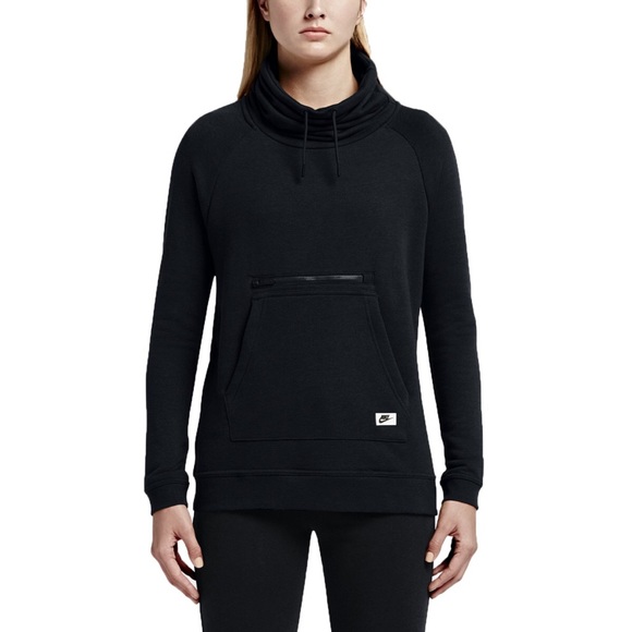 funnel neck sweater nike